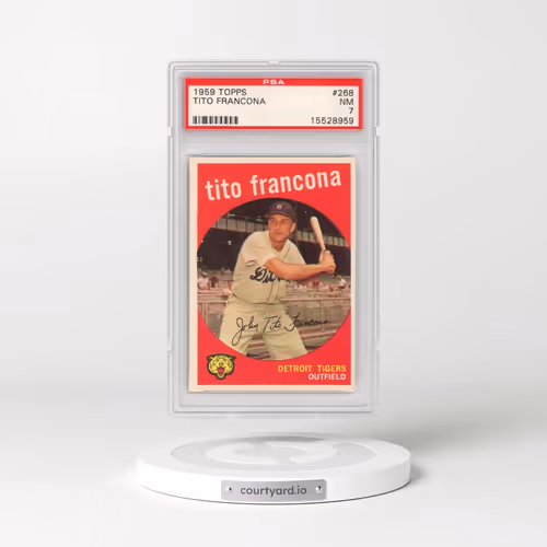 1959 Topps #268 Tito Francona (PSA 7 NM)