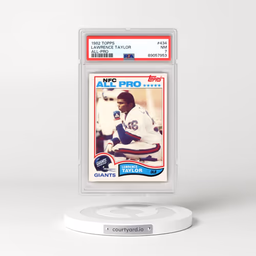 1982 Topps #434 Lawrence Taylor - All-Pro (PSA 7 NM)