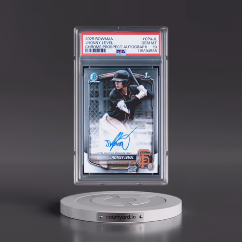 2025 Bowman Chrome Prospect Autographs #CPAJL Jhonny Level (PSA 10 GEM MINT)