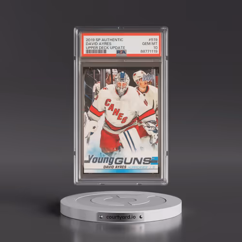 2019 SP Authentic Upper Deck Update #519 David Ayres (PSA 10 GEM MINT)