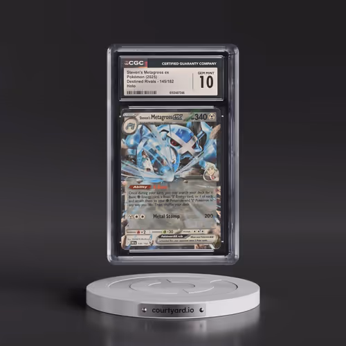 2025 Pokémon Dri EN-Destined Rivals #145 Steven's Metagross EX - Holo (CGC 10 GEM MINT)