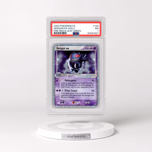 2004 Pokémon EX Fire Red & Leaf Green #108 Gengar EX - Holo Holo (PSA 7 NM)