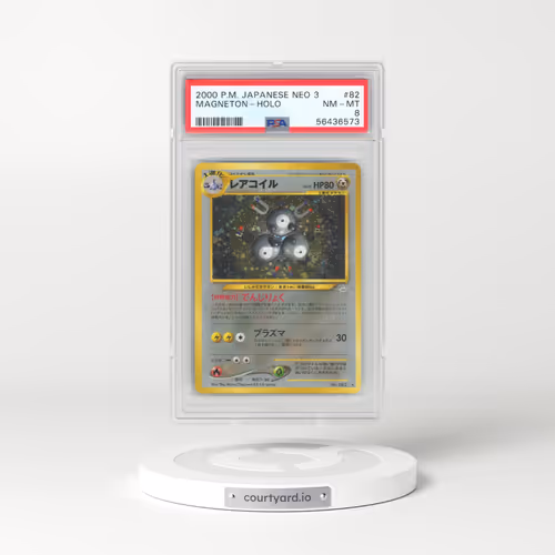 2000 Pokémon Neo 3 #82 Magneton - Holo (PSA 8 NM-MT)