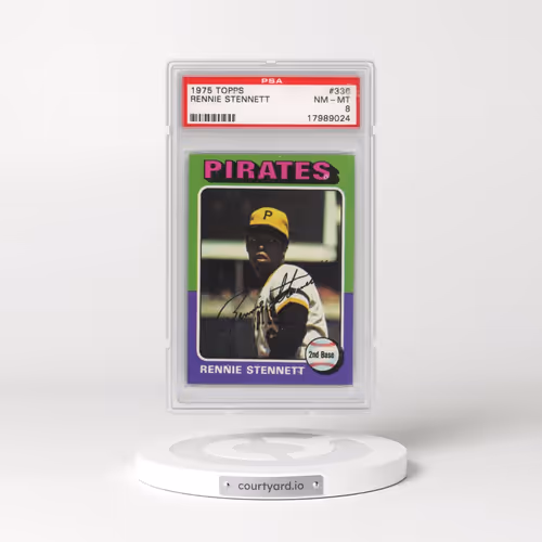 1975 Topps #336 Rennie Stennett (PSA 8 NM-MT)
