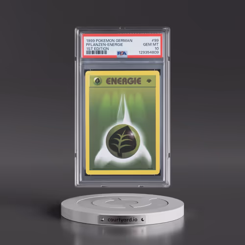 1999 Pokémon #99 Pflanzen-Energie - 1st Edition (PSA 10 GEM MINT)