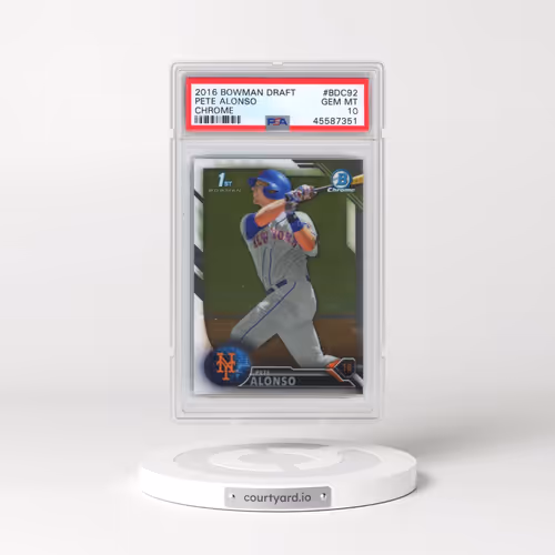 2016 Bowman Draft #BDC92 Pete Alonso - Chrome (PSA 10 GEM MINT)