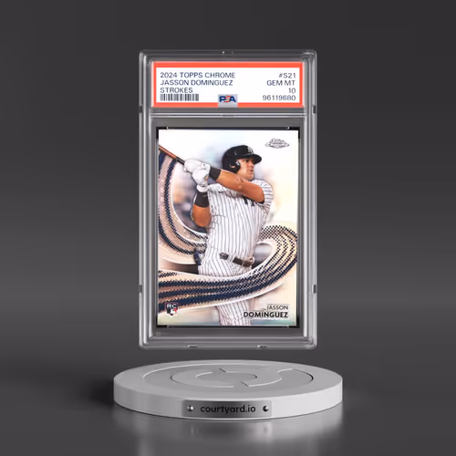 2024 Topps Chrome Strokes #S21 Jasson Dominguez (PSA 10 GEM MINT)