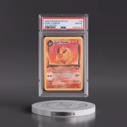 2000 Pokémon Rocket #35 Dark Flareon - 1st Edition (PSA 8 NM-MT)
