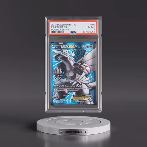 2013 Pokémon Black & White Plasma Blast #100 Palkia EX - Holo Full Art (PSA 8 NM-MT)