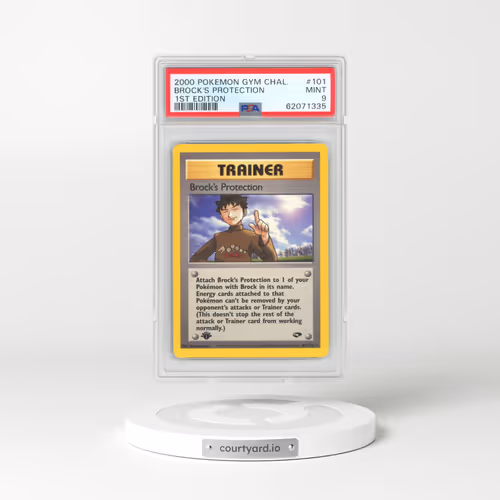 2000 Gym Challenge #101 Brock's Protection - 1st Edition (PSA 9 MINT)