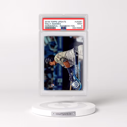 2018 Topps Update #US281 Willy Adames - Horizontal-Rainbow Foil (PSA 9 MINT)