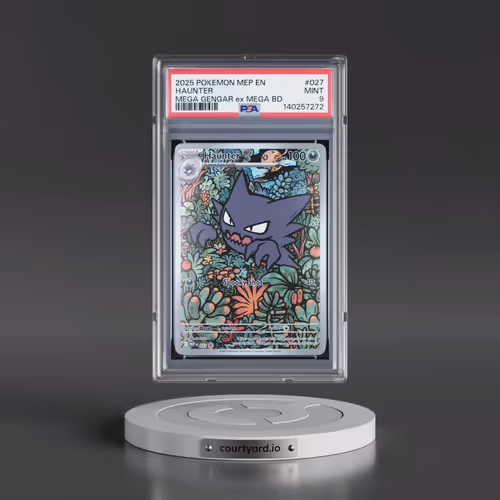 2025 Pokémon Mep EN-Me Black Star Promo #027 Haunter - Mega Gengar EX Mega Battle Deck (PSA 9 MINT)