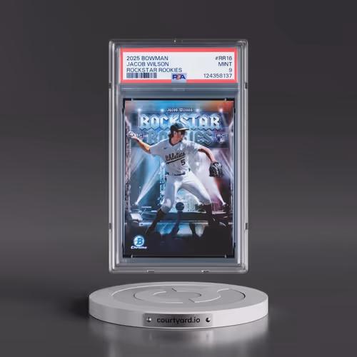 2025 Bowman Rockstar Rookies #RR16 Jacob Wilson (PSA 9 MINT)
