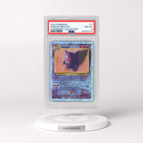2002 Pokémon Legendary Collection #11 Gengar - Reverse Foil (PSA 8 NM-MT)