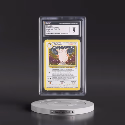 2000 Base Set 2 #5/130 Clefable - Holo (CGC 9 MINT)