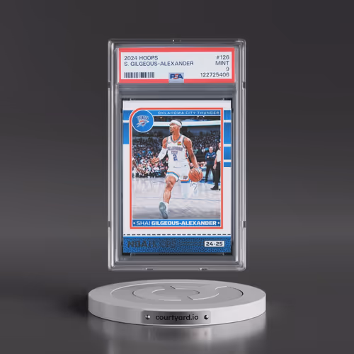 2024 Panini NBA Hoops #126 Shai Gilgeous-Alexander (PSA 9 MINT)