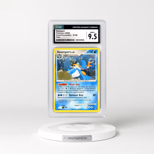 2008 Great Encounters #9 Swampert - Holo (CGC 9.5 MINT+)