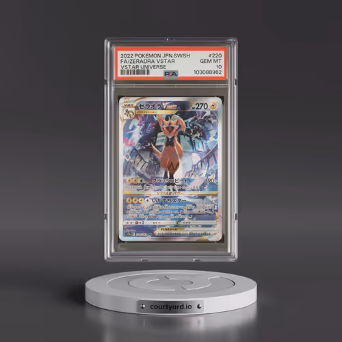 2022 Pokémon Sword & Shield Vstar Universe #220 Zeraora Vstar - Full Art (PSA 10 GEM MINT)