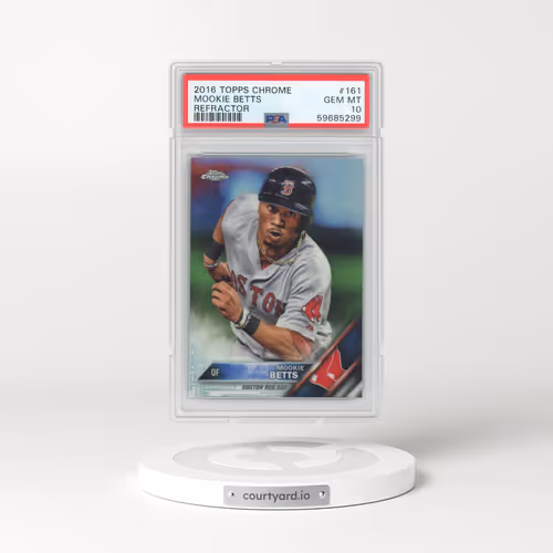 2016 Topps Chrome #161 Mookie Betts - Refractor (PSA 10 GEM MINT)