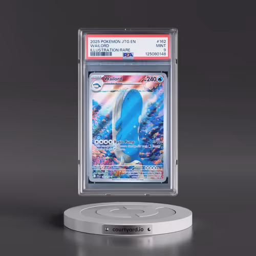 2025 Pokémon Jtg EN-Journey Together #162 Wailord - Illustration Rare (PSA 9 MINT)