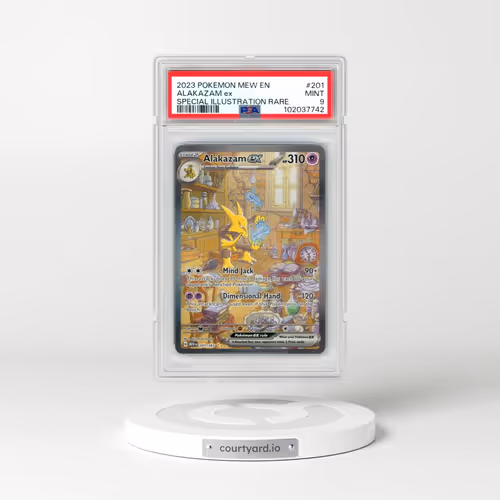2023 Pokémon Mew EN-151 #201 Alakazam EX - Holo Special Illustration Rare (PSA 9 MINT)