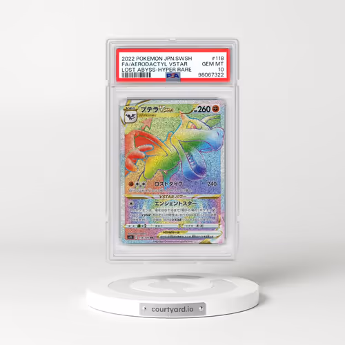 2022 Pokémon Sword & Shield Lost Abyss #118 Aerodactyl Vstar - Full Art Hyper Rare (PSA 10 GEM MINT)