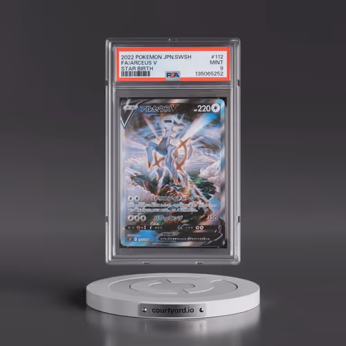 2022 Pokémon Sword & Shield Star Birth #112 Arceus V - Holo Full Art (PSA 9 MINT)