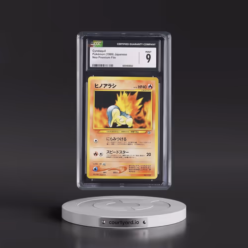 1999 Neo Premium File Cyndaquil - No Rarity (CGC 9 MINT)