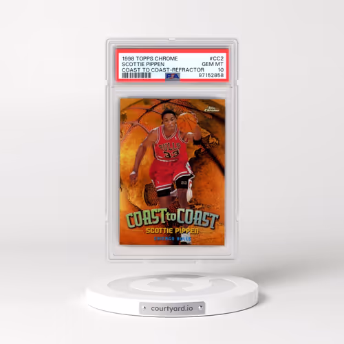 1998 Topps Chrome Coast to Coast #CC2 Scottie Pippen - Refractor (PSA 10 GEM MINT)