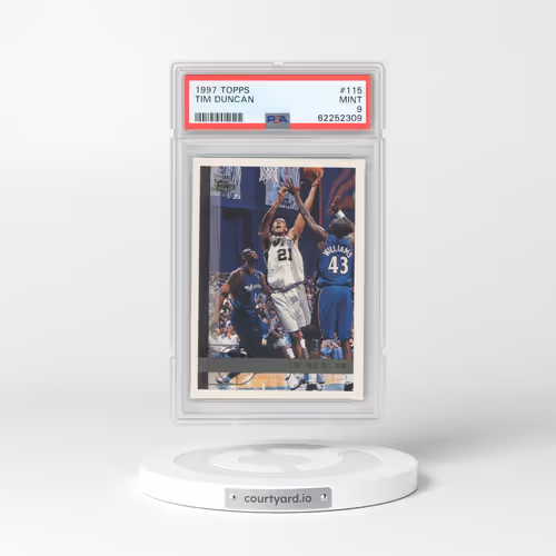 1997 Topps #115 Tim Duncan (PSA 9 MINT)