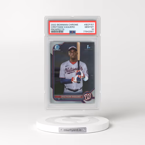 2022 Bowman Chrome Prospects #BCP157 Cristhian Vaquero (PSA 10 GEM MINT)