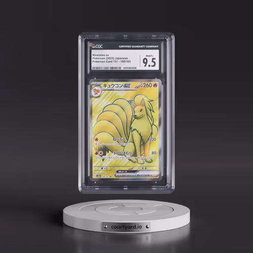 2023 Pokémon Card 151 #188/165 Ninetales ex - Super Rare Holo (CGC 9.5 MINT+)