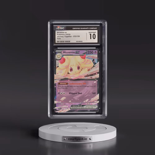 2025 Journey Together - JTG EN #075/159 Alcremie ex - Holo (CGC 10 GEM MINT)