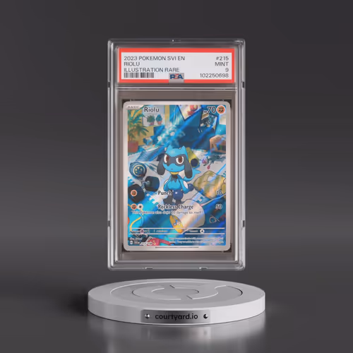 2023 Pokémon Svi EN-Scarlet & Violet #215 Riolu - Illustration Rare (PSA 9 MINT)