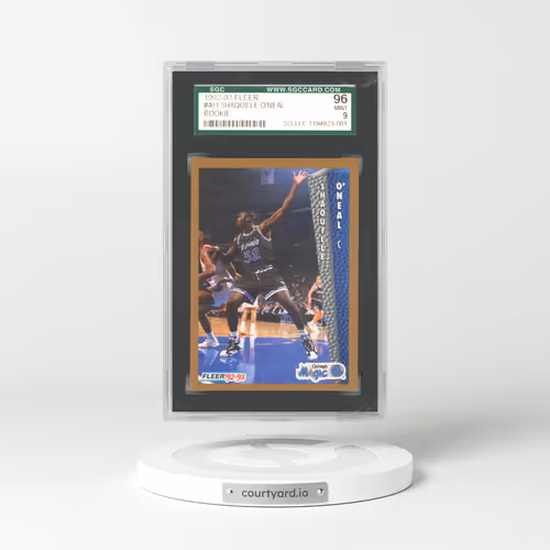 1992 Fleer #401 Shaquille O'Neal (SGC 9 MINT)