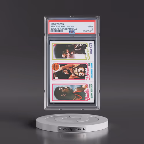 1980 Topps #50 Rebounding Leader - Buckner,Jabbar,Gale (PSA 9 MINT)