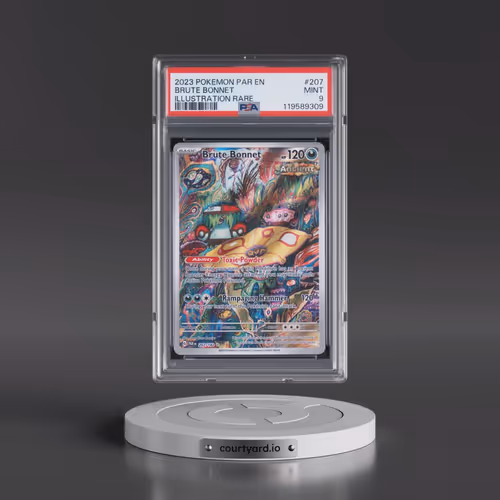 2023 Pokémon Par EN-Paradox Rift #207 Brute Bonnet - Illustration Rare (PSA 9 MINT)