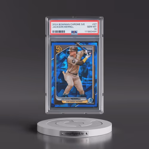 2024 Bowman Chrome Sapphire Edition #27 Jackson Merrill (PSA 10 GEM MINT)