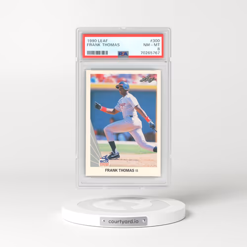 1990 Leaf #300 Frank Thomas (PSA 8 NM-MT)