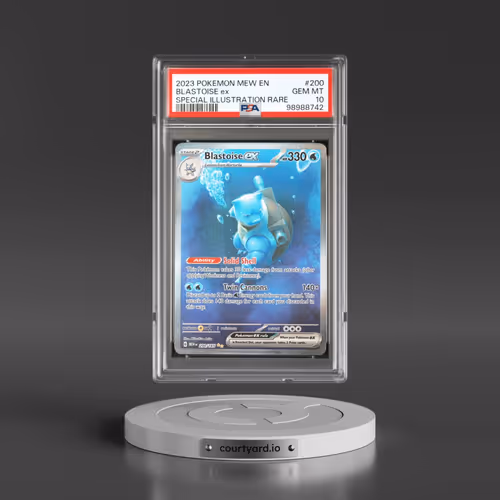 2023 Pokémon Mew EN-151 #200 Blastoise EX - Holo Special Illustration Rare (PSA 10 GEM MINT)