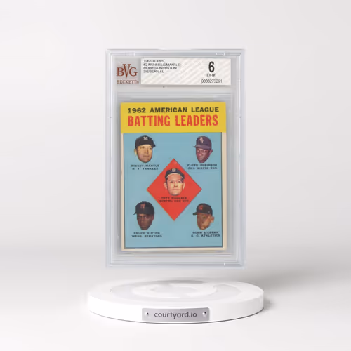 1963 Topps #2 AL Batting Leaders (BVG 6 EX-MT)
