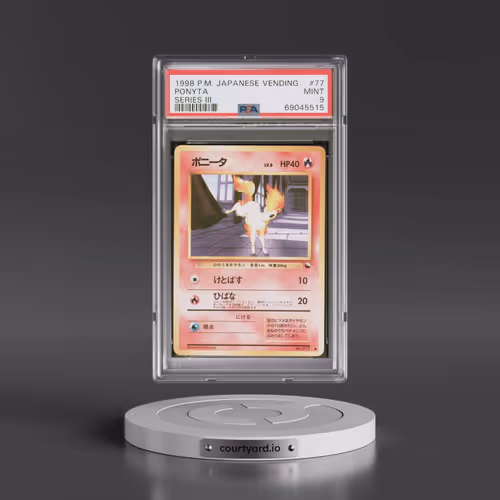 1998 Pokémon Vending #77 Ponyta - Series III (PSA 9 MINT)