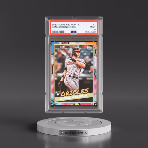 2023 Topps 582 Montgomery Set #7 Gunnar Henderson (PSA 9 MINT)