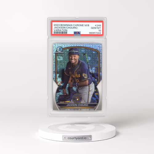 2023 Bowman Mega Box Chrome #246 Jackson Chourio - Variation (PSA 10 GEM MINT)
