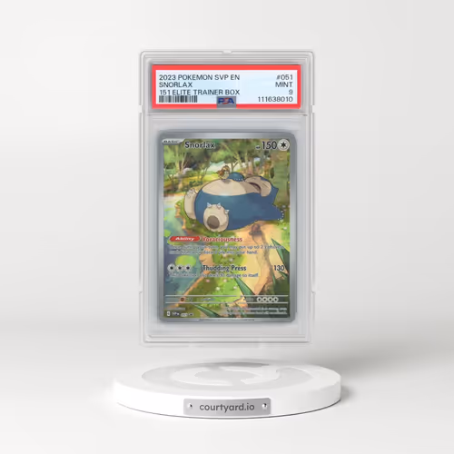 2023 Pokémon Svp EN-SV Black Star Promo #051 Snorlax - 151 Elite Trainer Box (PSA 9 MINT)