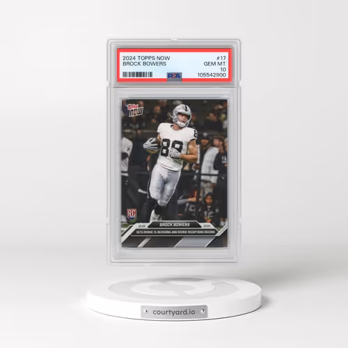 2024 Topps Now #17 Brock Bowers (PSA 10 GEM MINT)