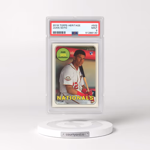 2018 Topps Heritage #502 Juan Soto (PSA 9 MINT)