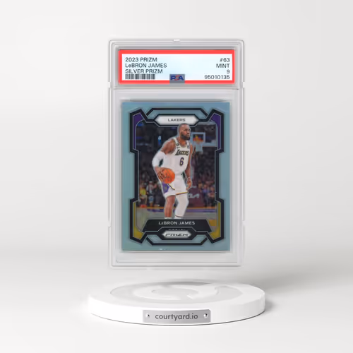 2023 Panini Prizm #63 LeBron James - Silver Prizm (PSA 9 MINT)
