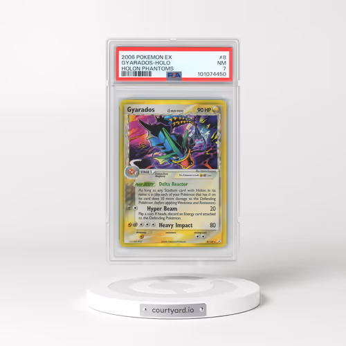 2006 Pokémon EX Holon Phantoms #8 Gyarados - Holo (PSA 7 NM)