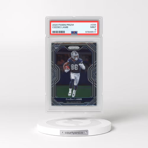 2020 Panini Prizm #334 Ceedee Lamb (PSA 9 MINT)